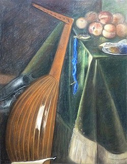 D’après J. D. de HEEM (détail)-47x60cm-Pastel