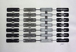 PERPETUUM MOBILE-65x50cm-Encre noire, fusain, craie, graphite