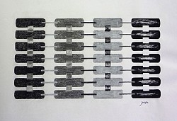 PERPETUUM MOBILE-65x50cm-Encre noire, fusain, craie, graphite