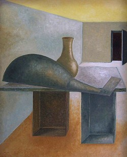 NATURE MORTE AU LUTH-50x61cm-Huile sur bois