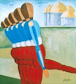 MOSCOU-19x21cm-Huile sur bois