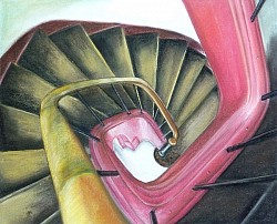 ESCALIER-50x40cm-Pastel